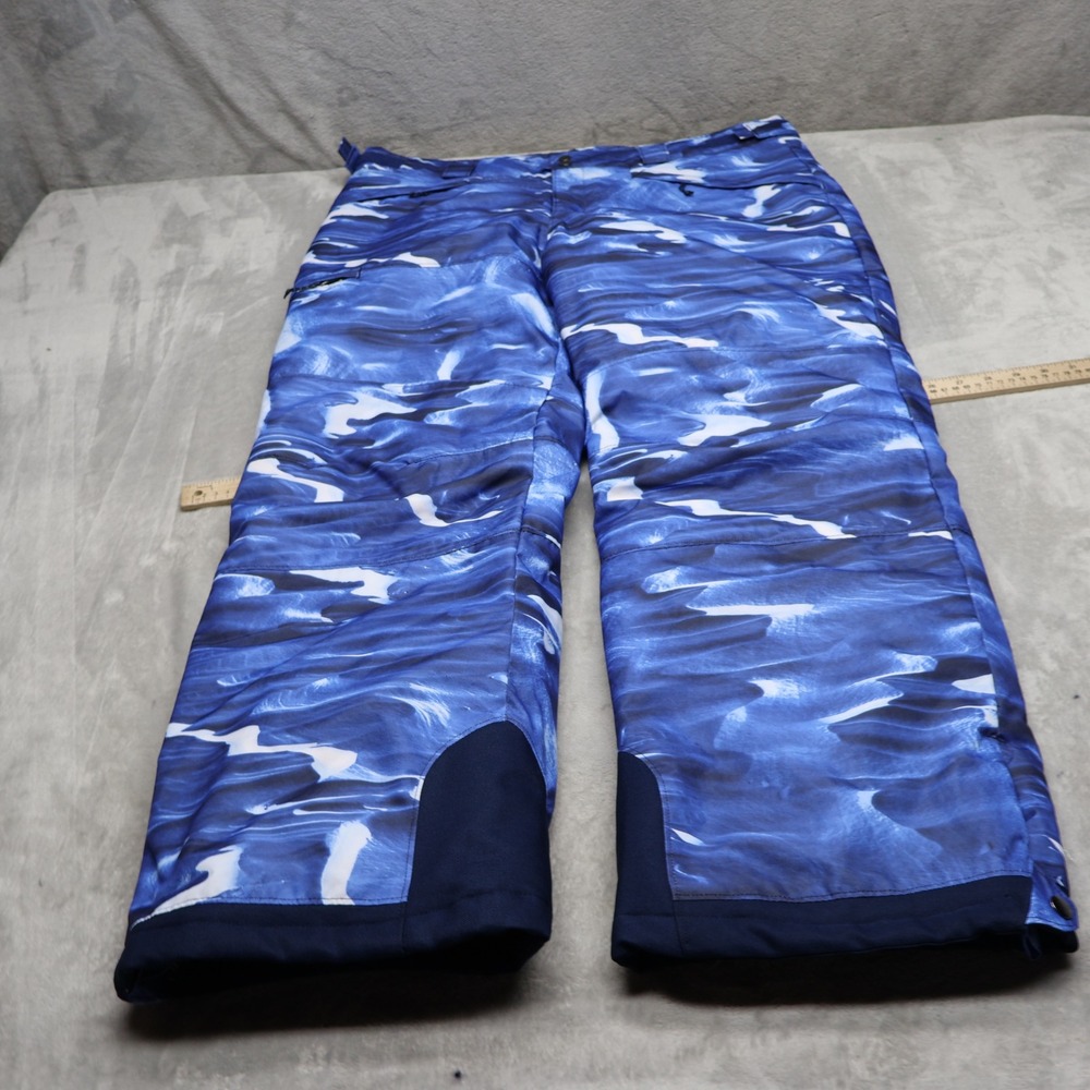 Columbia Pants Mens XL Blue Clear Mountain Insulated Waterproof 38x34 $120 NEW